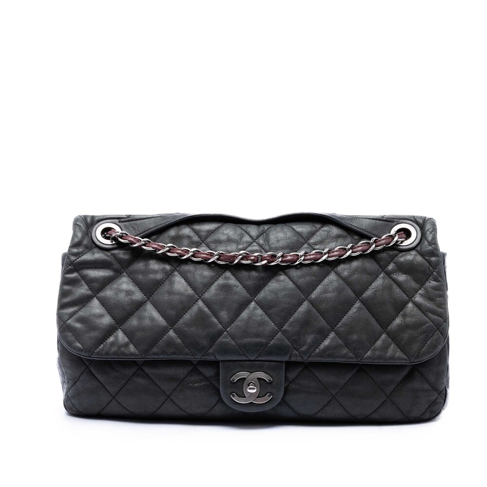 Pre-Loved Chanel Jumbo Iridescent Calfskin In The Mix Flap